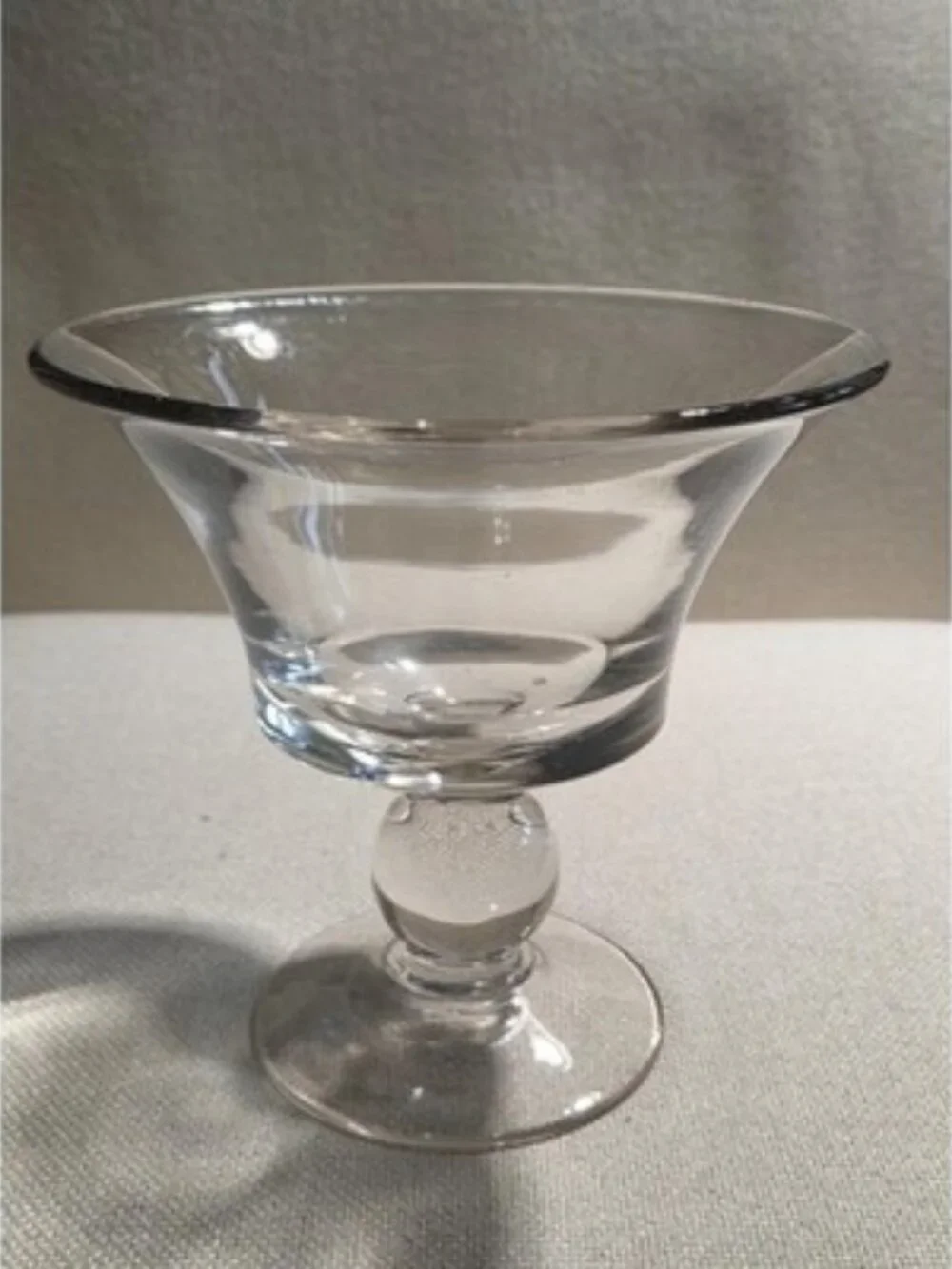 Simon Pearce Hartland Style Handblown Pedestal Compote Bowl 7